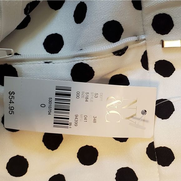 New York & Company Black and White Polka Dot Jeggings - Picture 12 of 15